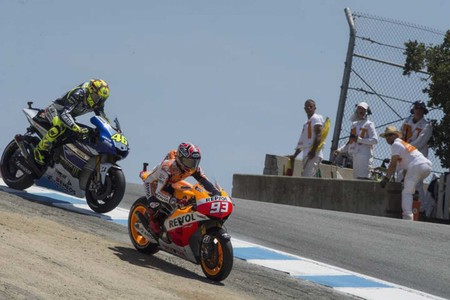 Marquez Rossi Laguna Seca Motogp 2013