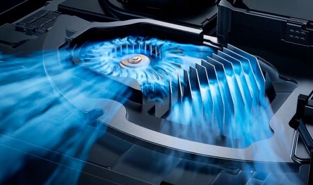 La turbina que el móvil tiene como ventilador