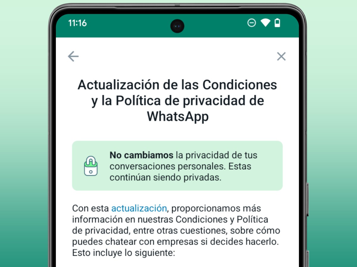 WhatsApp cambió su privacidad y no nos dimos cuenta. Ahora comienza a  avisar en la aplicación