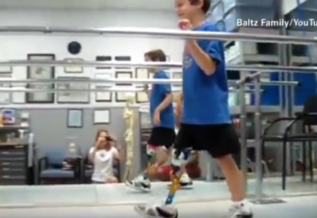 Ben Baltz, el niño que inspira a miles de atletas