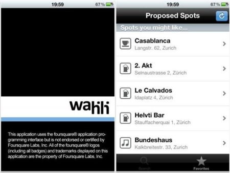 Wahili, descubre nuevos bares y restaurantes con ayuda de Foursquare