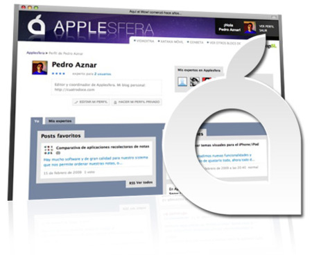 Novedades en Applesfera: Nueva página de perfil de usuario, más completa