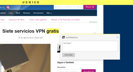 No hace falta usar Spartan para tomar anotaciones en páginas web: así funciona Genius