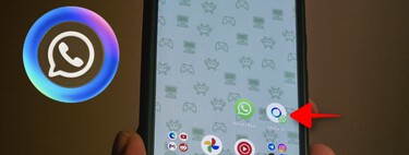 El círculo azul de Meta AI en WhatsApp directamente en tu pantalla de inicio. Rápido y sencillo para acceder a la IA