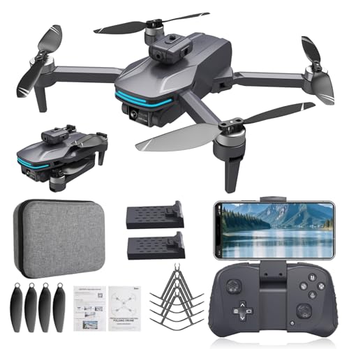 AXIDUN S101S Mini Drones con Cámara 4K,Lente Ajustable, Fotos Por Gestos, Despegue/Aterrizaje Con Un Botón