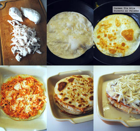 receta lasaña de pollo paso a paso