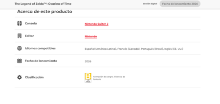 Zelda Ocarina Time Remake Clasificacion Mexico