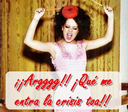 Lily Allen sin un chavo, ¡toma crisis!