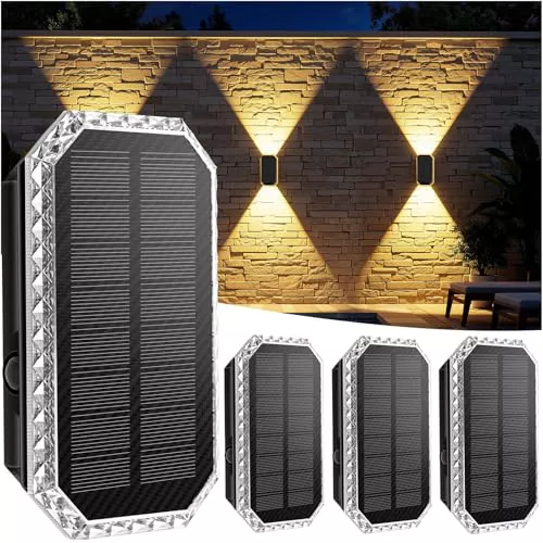 Giliwosy Aplique Solar de Pared, pack de 4