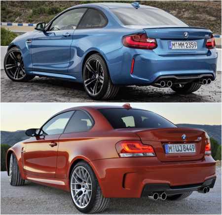 BMW M2 vs Serie 1 M Coupé: comparativa visual