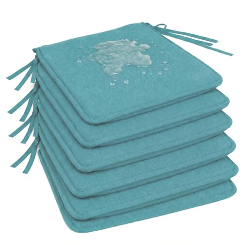 Pack 6 Cojín para silla 40x40x2 cm