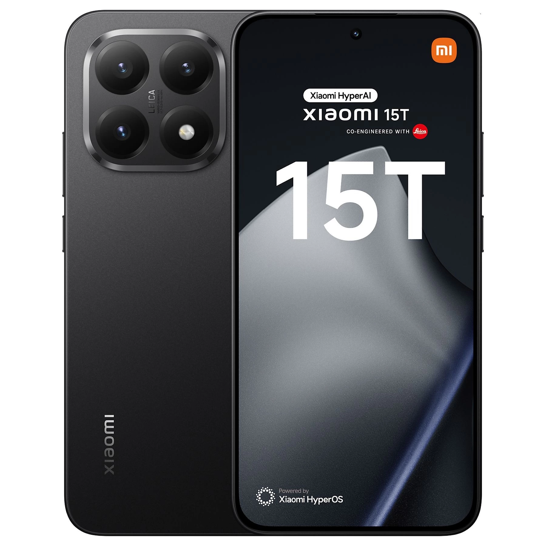 Móvil - Xiaomi 15T, Negro, 256 GB, 12 GB RAM, 6.83" AMOLED WQHD+ Eye Care, MediaTek Dimensity 8400-Ultra, 5500 mAh