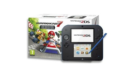 Más barata todavía, con el cupón YESRITGJSC28LQM, la Nintendo 2DS con Mario Kart 7, sólo cuesta 69,95 euros en eBay