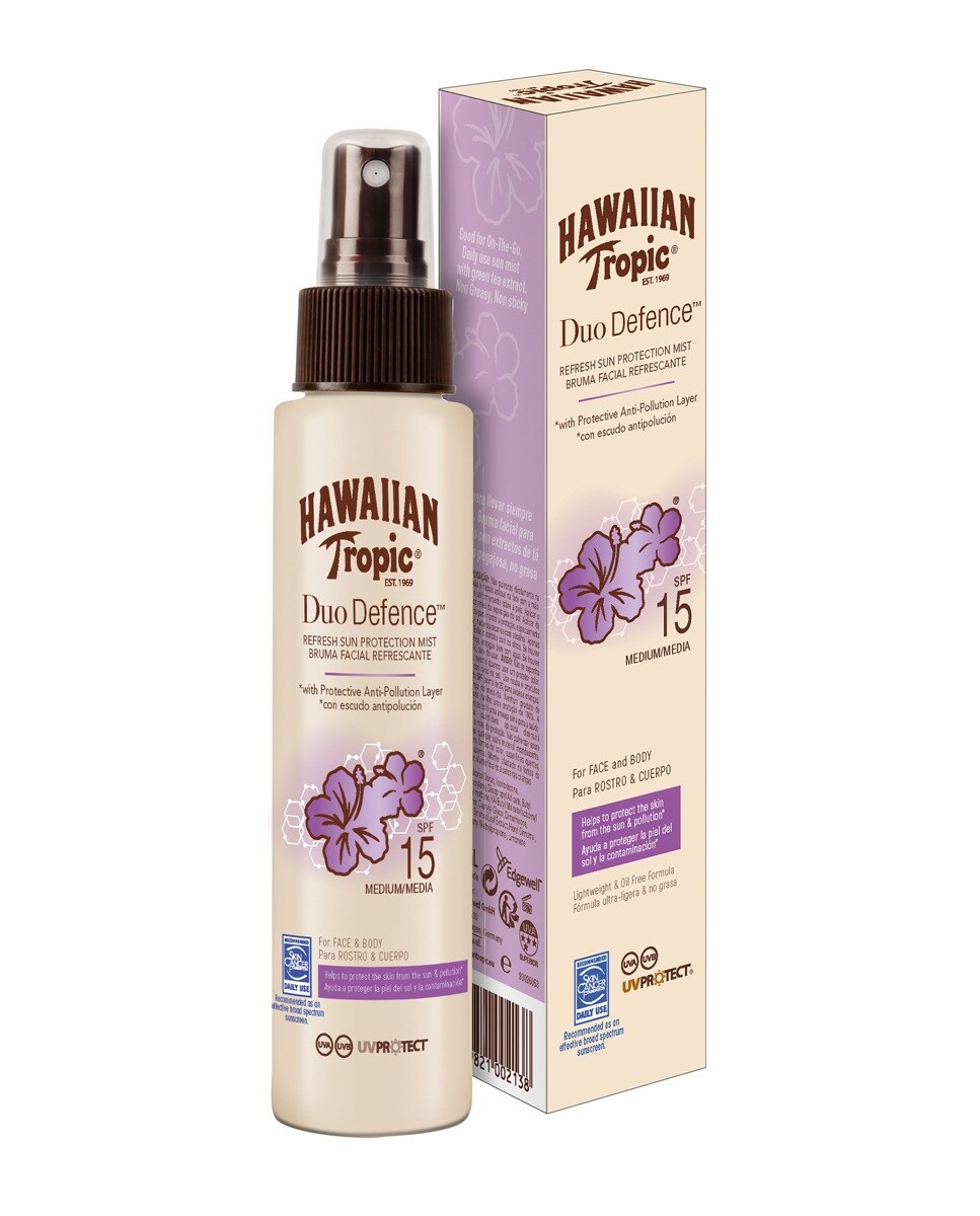 Bruma facial Mist Duo Defence SPF15 de Hawaiian Tropic