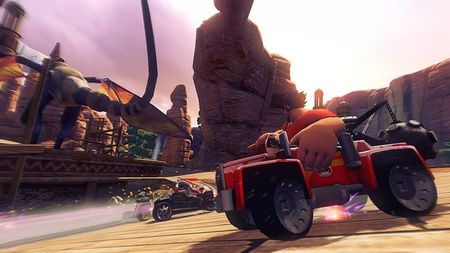 Vídeo con Ralph, de ¡Rompe Ralph!, la nueva película de Disney, dándolo todo en 'Sonic & All-Stars Racing Transformed'