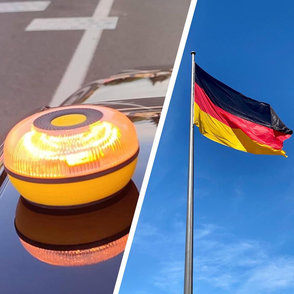 Alemania pasa de las balizas V16: lleva años usando una alternativa gratis que también funciona en España