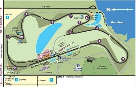 Phillip Island circuit map