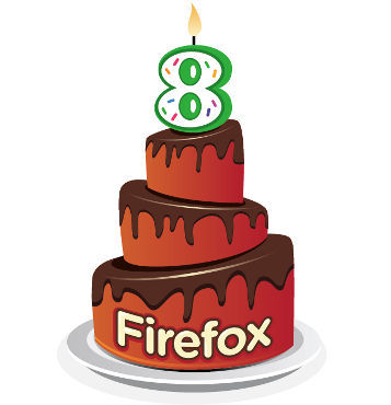Firefox cumple hoy 8 años