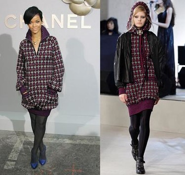 Rihanna, una Caperucita Roja de Chanel