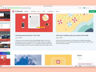 Disponible Vivaldi 2.11, con  mejor minireproductor de vídeo, temas optimizados y atajos que facilitan la navegación con teclado