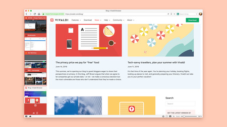 Disponible Vivaldi 2.11, con mejor minireproductor de vídeo, temas optimizados y atajos que facilitan la navegación con teclado