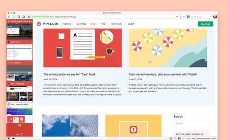 Disponible Vivaldi 2.11, con  mejor minireproductor de vídeo, temas optimizados y atajos que facilitan la navegación con teclado