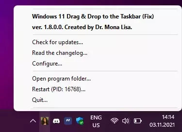 Windows11draganddroptotaskbarfix