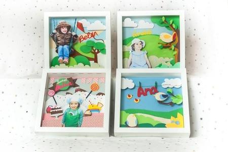 Un bonito regalo para los niños: cuadros/cuento personalizados
