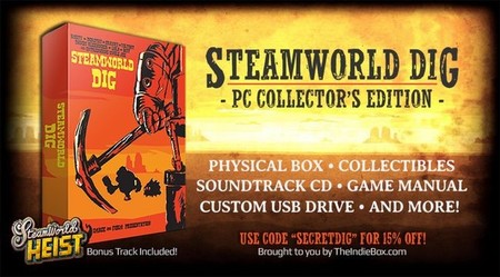 La edición física del SteamWorld Dig de PC es un tesoro ideal para coleccionistas