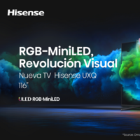 Hisense abre una nueva era para los Smart TV LCD: así es su espectacular RGB mini-LED de 116" con sonido Dolby Atmos