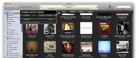 Modificación para iTunes 8: un toque de negro mate