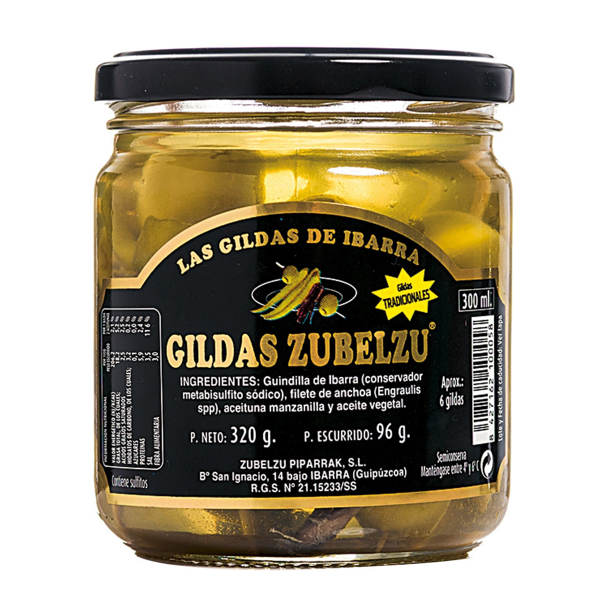 Gilda clásica con anchoa Zubelzu