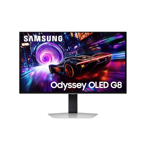 Samsung LS27FG816SUXEN, Monitor Gaming Odyssey OLED G8 G81SF de 27" 4K (3840 x 2160, 16:9, 240Hz, 0.03ms(GTG), 4K, FreeSync Premium Pro, Glare Free, VESA DisplayHDR TrueBlack 400, Plateado