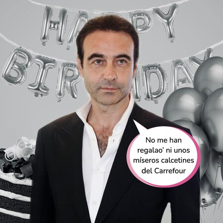El cumpleaños más triste de Enrique Ponce: Ana Soria enfadada, Paloma Cuevas con las niñas y una tarta que se zamparon sus suegros