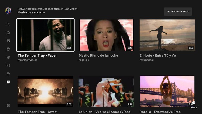 YouTube para Android TV estrena nueva interfaz en las listas de ...