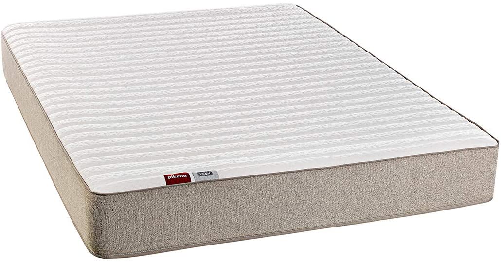 PIKOLIN Leah Memory Foam Mattress, White / Gray, 80x190