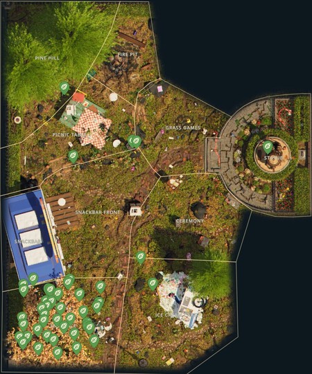 Ubicacion Bellotas En Grounded 2