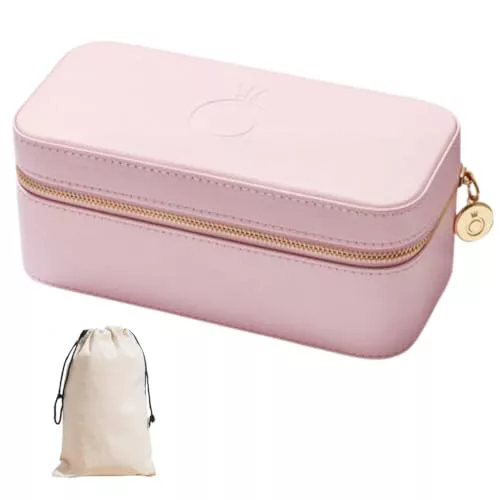 PANDORA Joyeros Mujer Organizador de Joyas Joyero Original para Mujer y Niña Joyero Viaje. Color Rosa. (200x101x85 mm).