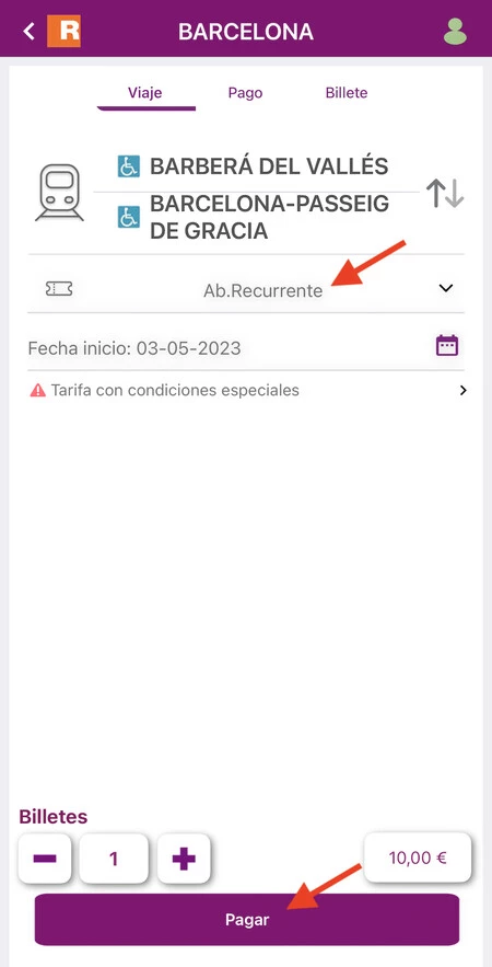 Renfe iPhone 2 定期購読
