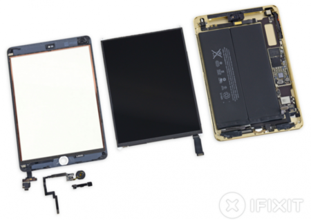 iFixit desmonta el iPad mini 3 y recomienda cuidado al cambiar su panel