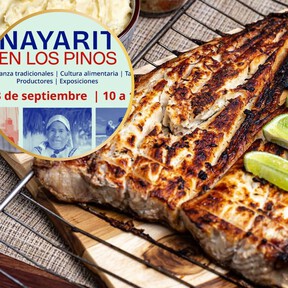 Lánzate a probar chicharrón de pescado, aguachile, pozole y albóndigas de camarón con música y artesanías en Nayarit en Los Pinos 2026