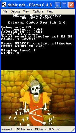 Juega al Dragon's Lair en tu DS