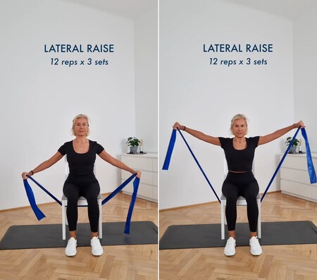 Entrenamiento de fuerza en silla