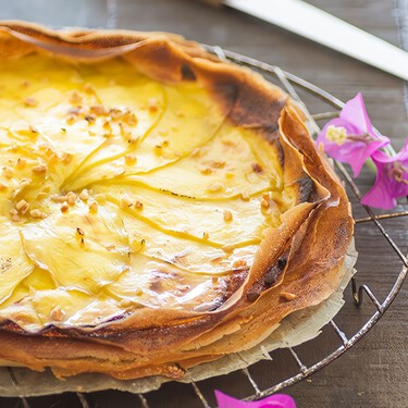 Tarta fina de mango: receta súper fácil