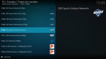 Le he metido casi 11.000 canales de la TDT a Kodi en mi Smart TV. Ahora