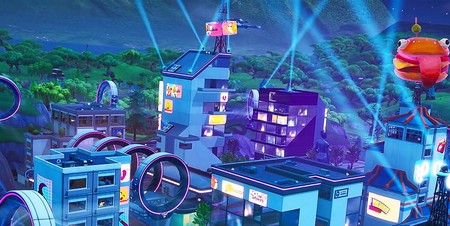 Desafío Fortnite: dónde conseguir el Fortbyte 43 usando Capa bananera dentro de un puesto de plátanos de Banano