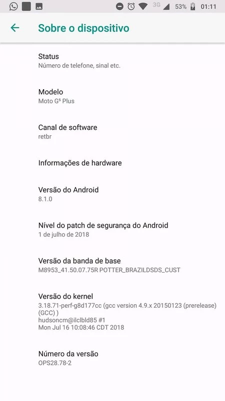 Moto G5s アップデート