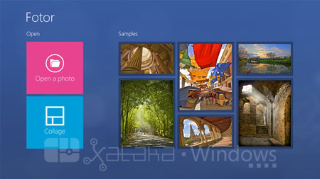 Fotor para Windows 8 Modern UI. A fondo