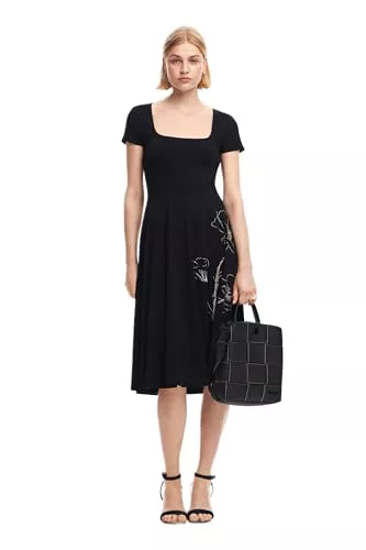 Desigual Vest_NAPOLES Casual Dress, Negro, M Women's