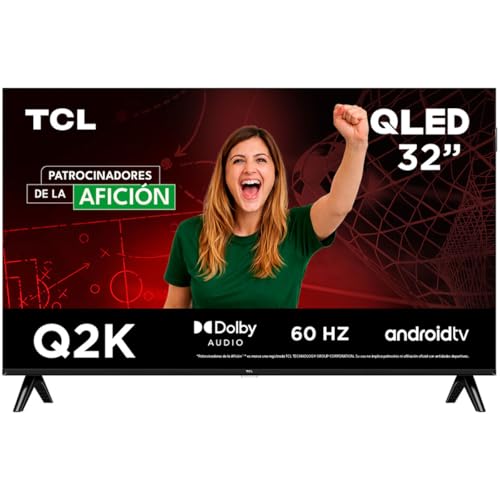 TCL Smart TV Pantalla 32" 32Q2K Android TV QLED 2K